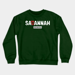 Savannah Love Typography Crewneck Sweatshirt